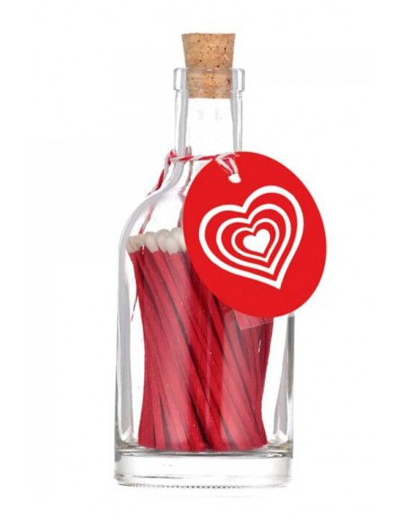 Bottle Matches Red Heart Archivist | Cerillas