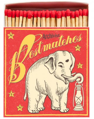 Square Matchbox Bestmatch Elephant Archivist | Cerillas