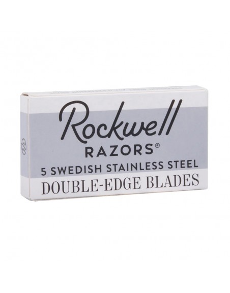 Caja 5 cuchillas de afeitar, doble filo · Rockwell Afeitado