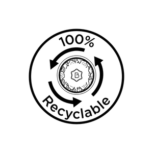 100% Recyclable logo Benamôr