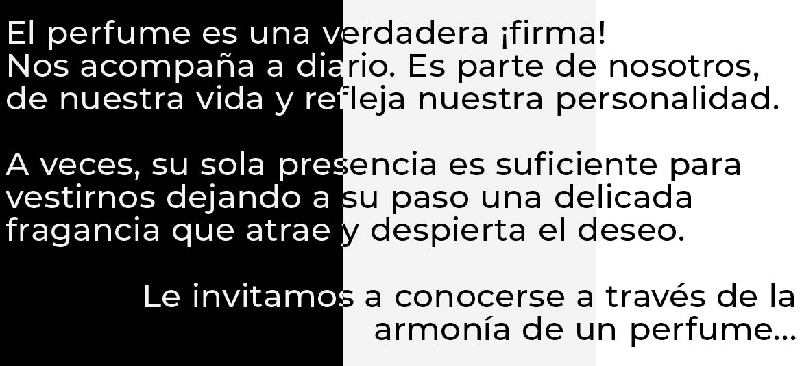 Conocerser a través de la armonía de un perfume